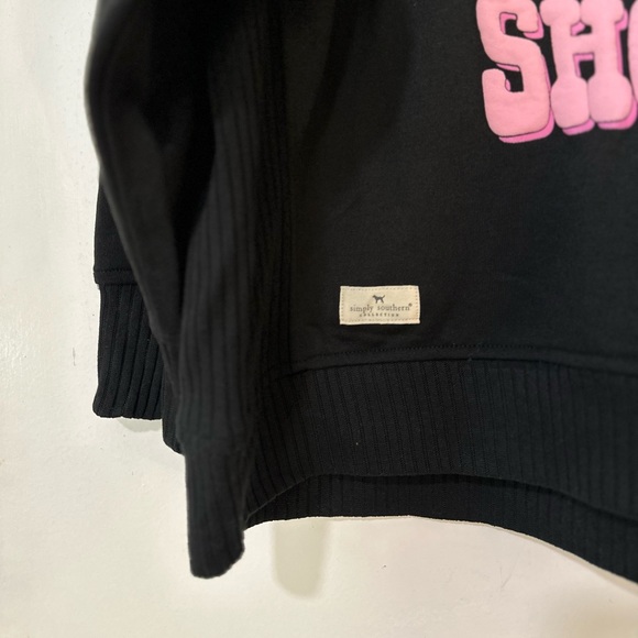 Simply Southern Get Up Let’s Go Shopping skeleton cowboy black pullover size XL - Picture 2 of 7